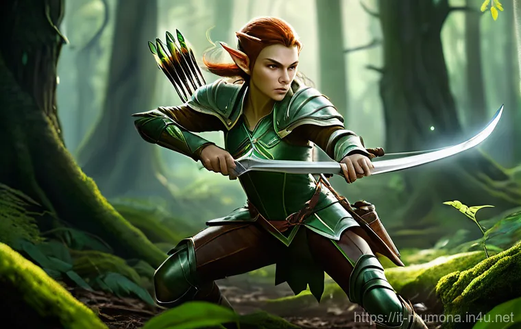 뮤 모나크 초반 성장 팁 - **Prompt:** A character creation screen for a fantasy MMORPG. The central focus is a male human char...