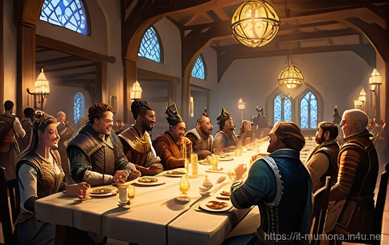 뮤 모나크 레이드 그룹 모집법 - Epic Raid Team in Action**

A diverse group of fantasy adventurers, consisting of a heavily armored ...