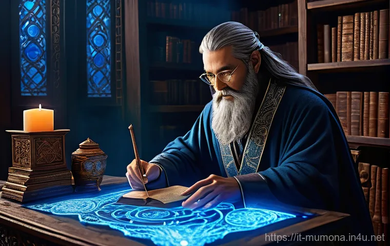 뮤 모나크 NPC 상점 위치 - **Inside a rugged MU Monarch blacksmith's forge.** A powerful male warrior, wearing sturdy chainmail...