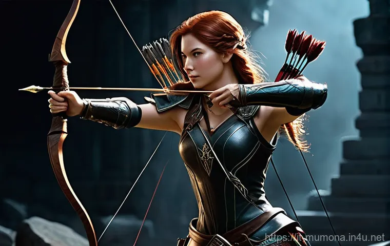 뮤 모나크 상점 아이템 추천 - **Prompt:** A diverse group of three fantasy adventurers, consisting of a valiant warrior, an agile ...