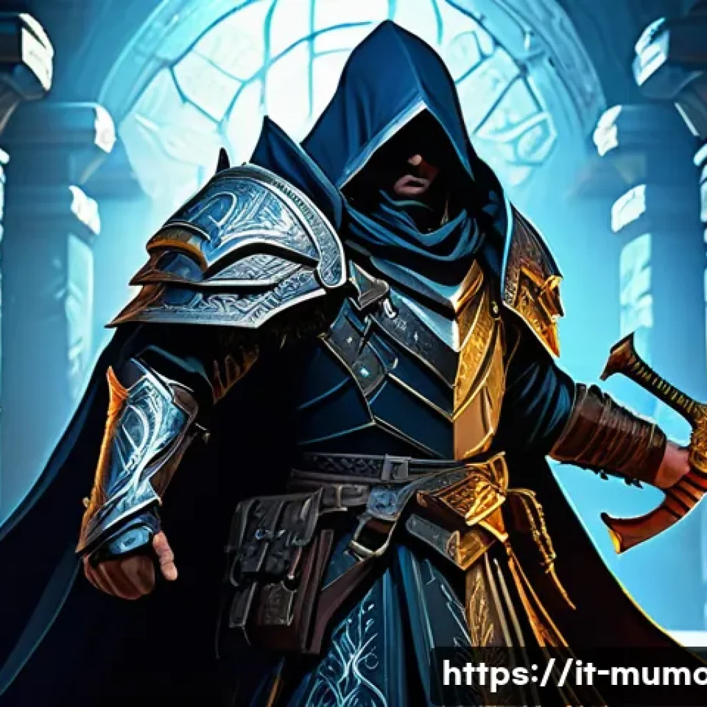 뮤 모나크 VIP 혜택 - **Prompt 1: Exclusive Dungeon Encounter**
    A group of four diverse fantasy characters, clearly an...