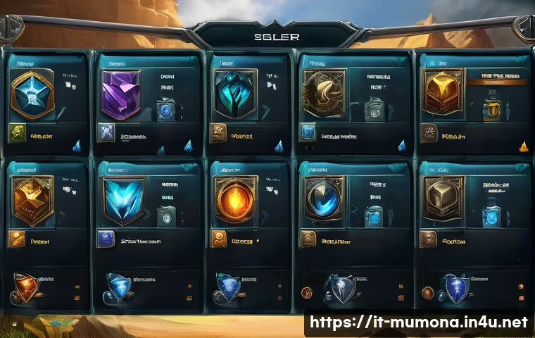 뮤 모나크 캐릭터 보관 슬롯 - A dynamic fantasy game team selection screen showing multiple character slots with diverse heroes in...